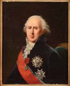 Porträtt av Charles-Francois (Charles Francois) Lebrun (1739-1824), hertig av Plaisance, av Lefevre, Robert (1756-1830). olja på duk av Robert Lefevre