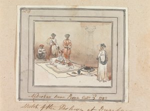 A Durbar Scene, Poona, 3 oktober 1792 av Robert Mabon