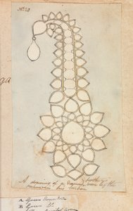 Diamantfjäder som bärs av Peshwa i sin turban av Robert Mabon