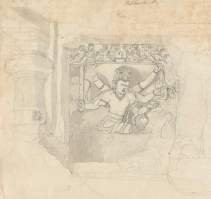 Figur från Elephanta av Robert Mabon