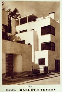 Hus på rue Mallet-Stevens, 16:e arrondissementet i Paris, ca 1930