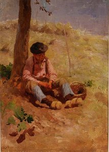Fältarbetare vilar