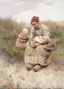 Mamma och barn,