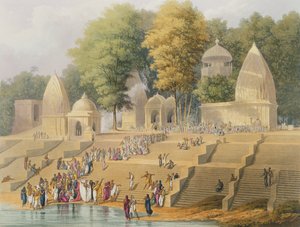 Preparation for a Suttee or the Immolation of a Hindoo Widow, från volym I av 