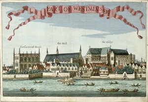 Westminster viser Abbey, Hall and Parliament House, fra 