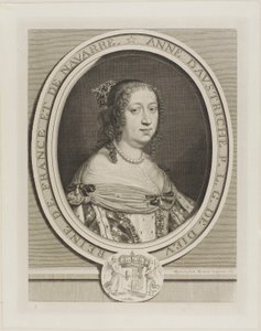 Anne av Österrike, drottning av Frankrike av Robert Nanteuil