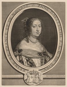 Anne av Österrike, Frankrikes drottning, 1660. av Robert Nanteuil