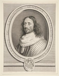 Guillaume de Lamoignon, förste ordförande för parlamentet i Paris (förste ordförande i parlamentet i Paris) av Robert Nanteuil
