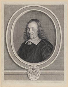 Porträtt av Gilles Blondeau av Robert Nanteuil
