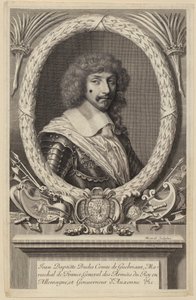 Porträtt av Jean Baptiste Budes de Guébriant, fransk marskalk av Robert Nanteuil