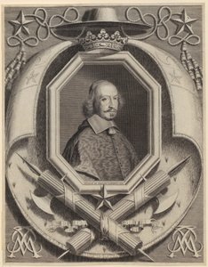 Porträtt av kardinal Jules Mazarin av Robert Nanteuil