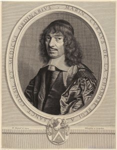 Porträtt av Marin Cureau de La Chambre av Robert Nanteuil