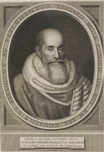 Porträtt av Edouard Molé av Robert Nanteuil