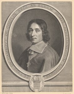 Porträtt av Pierre de Cambout de Coislin av Robert Nanteuil