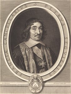 Kansler Pierre Seguier av Robert Nanteuil after Charles Le Brun