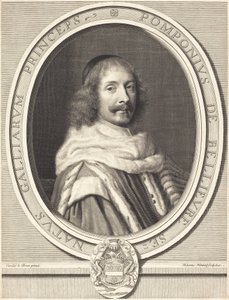 Pomponne de Bellievre av Robert Nanteuil after Charles Le Brun