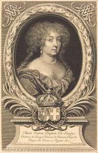 Marie-Jeanne-Baptiste, hertiginna av Savojen av Robert Nanteuil after Laurent Dufour