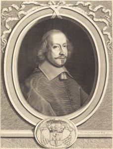 Kardinal Jules Mazarin av Robert Nanteuil after Pieter van Mol