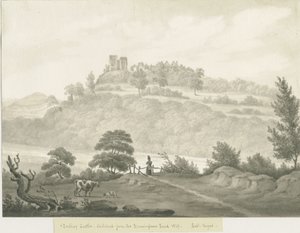Dudley Castle: sepiateckning