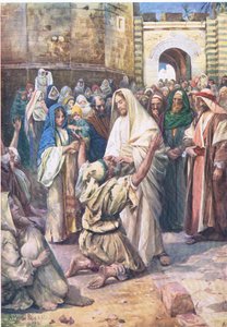 Blind Bartimeus, från The Bible Picture Book utgiven av Thomas Nelson, c.1950
