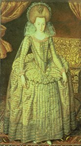 Porträtt av drottning Elizabeth av Böhmen