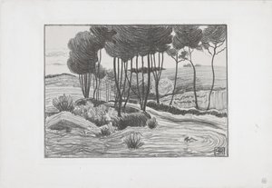 Poplarna av Robert Polhill Bevan