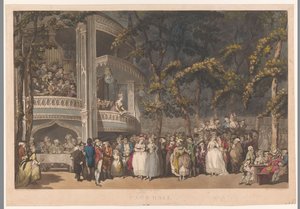 Vauxhall Gardens i London Vauxhall (titel på objekt) av Robert Pollard (I)