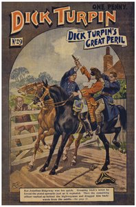 Dick Turpin (färg litho) av Robert Prowse Jnr
