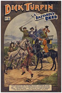 Dick Turpin (färg litho) av Robert Prowse Jnr
