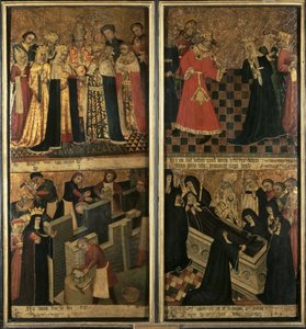 St. Etheldreda, abbedissan av Ely, ca 1455 (olja på panel) av Robert Pygot