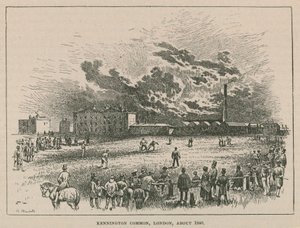 Kennington common, London, omkring 1840 av Robert Randoll