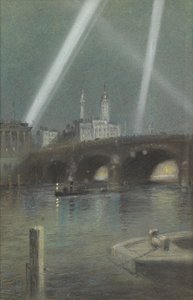 Krigssökljus över London Bridge av Robert Randoll