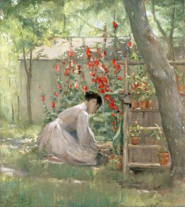 Tending the Garden (olja på duk)