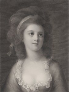 Halvlångt porträtt av Sophie eller Apollonia Helena Potocka som ung flicka, 1872 av Robert Reyher