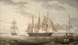 Fartyg i hamn, 1805