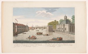 Utsikt över Fontanka-floden i Sankt Petersburg sett från norr En perspektivvy, tagen på floden Fontancka, mot söder (...) (titel på objekt)