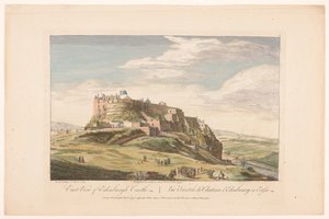 Utsikt över Edinburgh Castle East view of Edinburgh Castle (titel på objekt) Skottland (serietitel)