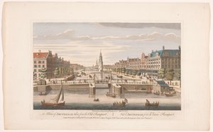 Vy över Oudeschans i Amsterdam sett från IJ En vy över Amsterdam tagen från den gamla vallen (titel på objekt) Holland (serietitel) av Robert Sayer