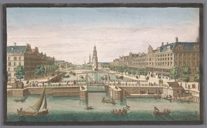 Vy över Oudeschans i Amsterdam sett från IJ En vy över Amsterdam tagen från den gamla vallen (titel på objekt) Holland (serietitel) av Robert Sayer