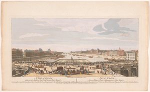 Utsikt över Pont Neuf över floden Seine i Paris, med utsikt mot Pont Royal En vy över Paris, tagen från mitten av Pont Neuf mot Pont Royal (...) (titel på objekt) Paris (serietitel) av Robert Sayer