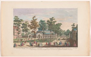 Utsikt över rotundan i Ranelagh Gardens i London Utsikt över Rotundo, House, & Gardens, etc. vid Ranelagh (titel på objekt) Ranelagh Gardens och Vauxhall Gardens (serietitel) av Robert Sayer