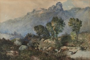 Landskap med gräsänder av Robert Scott Temple