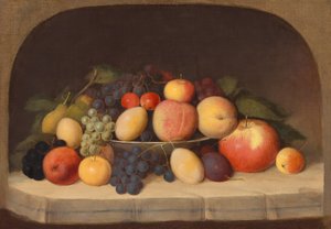 Stillleben med frukt, ca 1849 (olja på duk)