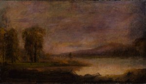 Landskap med sjö, 1864. av Robert Seldon Duncanson
