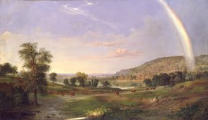 Landskap med regnbåge, 1859.