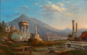 Vesuvius och Pompeji, 1870.
