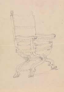 Studie av en stol av Robert Smirke