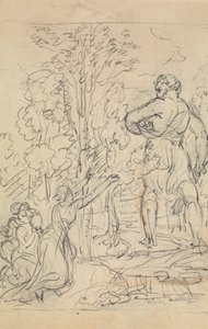 Studie av en kvinna som vädjar om att hennes fångna barn ska återvända av Robert Smirke