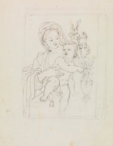 Studie av en kvinna och ett barn av Robert Smirke