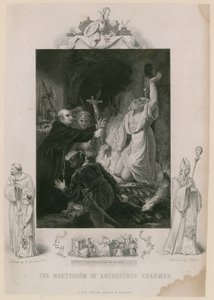 Ärkebiskop Cranmers martyrium (gravyr)